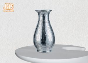 Wholesale Mosaic Glass Fiber Glass Table Vases Flower Pots Plant Pots Home Decor from china suppliers