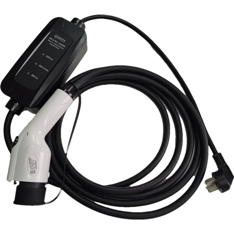 GBT mode2 charger 3.5kw single phase fixed current with pilot lamp portable ev charger for electric vehicle charging