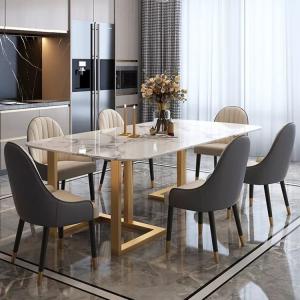 Wholesale ISO9001 Marble Kitchen Table And Chairs 5 Piece Marble Dining Set from china suppliers