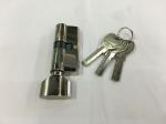 70mm(35*35) Single Zinc Cylinder with 3 iron computer keys Surface finish Bright