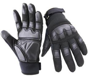 Wholesale Army Waterproof Safety Gloves Black Long Fasten Strips Knuckle Full Finger from china suppliers