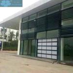 Organic Glass Panel Aluminium Alloy Frame Sectional Overhead Door
