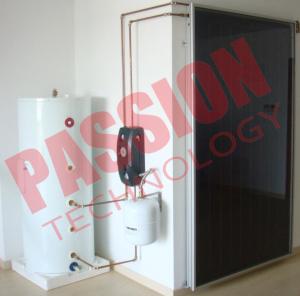 Wholesale Natural Circulation Split Solar Water Heater 300 Liter Aluminum / Copper Absorber Body from china suppliers