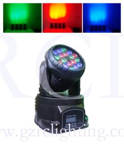 Wholesale DMX512 stage light LED 18pcs * 3W RGB Mini Moving Head Wash Lights for KTV Disco LED light from china suppliers