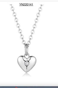 Wholesale 45cm Valentine Heart Pendant Necklace Silver Stainless Steel Necklace For Wife from china suppliers