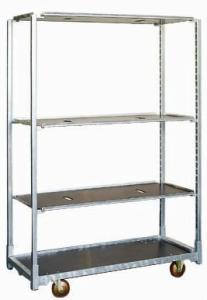 Wholesale PP Wheel Transport Multi Shelf CC Plant Nursery Carts from china suppliers