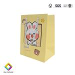 Laminated Paper Bags For Gift Custom Logo Gift Bag With Ribbon Handle