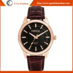 053A Rose Gold Case Sports Watches Stainless Steel Quartz Watch Unisex Leather