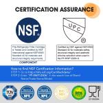 Electric 9000 077104 Refrigerator Water Filters Replacement Cartridge for