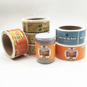 Wholesale Cheap Self Adhesive Paper Sticker Customized Private Logo Food Labels With Glossy Lamination from china suppliers