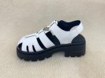 Thick Soled White Platform Sandals TPR Comfortable Platform Sandals