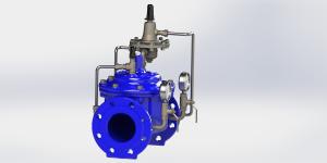 Wholesale Limit Max Flow Rate Valve , Ductile Iron Water Flow Control Valve from china suppliers