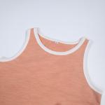 Teen Boys Streetwear French Terry Patchwork Outfit Set 250gsm Color Tank And