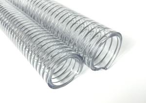 Wholesale High Pressure PVC Steel Wire Hose / Wire Reinforced Suction Hose UV Chemical Resistant from china suppliers