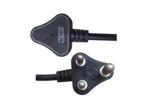 Wholesale Copper Conductor International Extension Cord , 3 Pin Computer Ac Power Cable from china suppliers