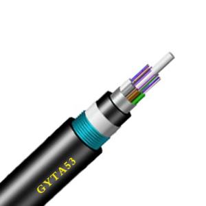 Wholesale GYTA53 Underground Direct Buried Armored Fiber Optical Cable 24/48/64/96 Cores from china suppliers