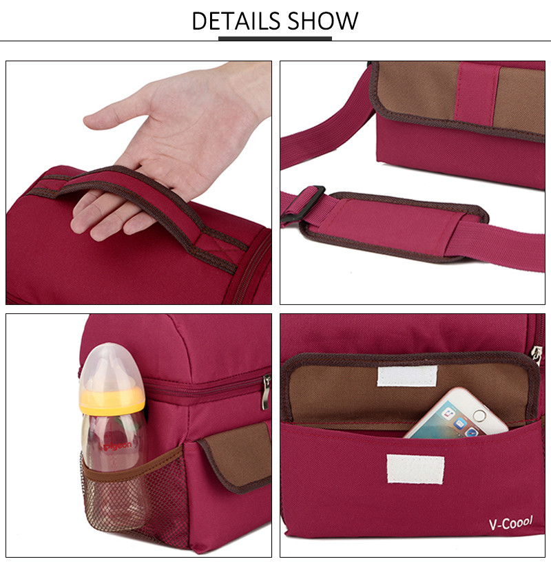Reusable Insulated BPA free L15*D23cm Picnic Cool Bag