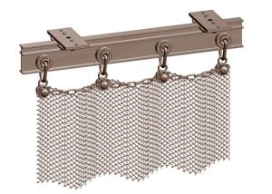 Wholesale Copper Color Aperture 6mm Metal Mesh Drapery, Metal Chain Curtains Space Divider from china suppliers