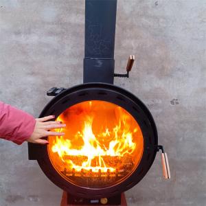 Wholesale Indoor 600mm Wood Burning Fire Pits Suspended Wood Burning Fireplace ISO9001 from china suppliers