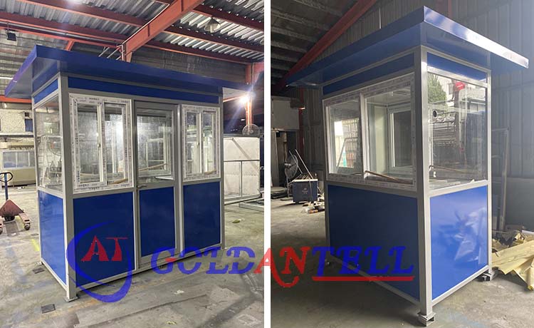 Portable Window 2M Steel Prefab Security Guard House Flexible 1