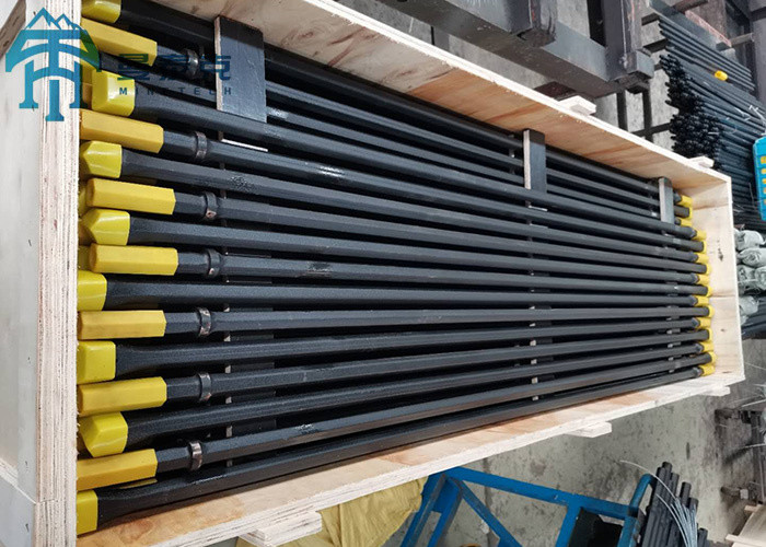19mm Pneumatic Hexagonal Chisel Bit Integral Steel Drill Rod For Smaill Hole Drilling