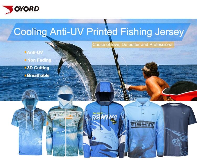 Tournament Custom Fishing Jerseys SGS Certification UPF >50 Stain Resistant