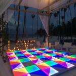 3500k-6500K LED Disco Dance Floor Wedding RGB Illuminated Portable DJ Dance