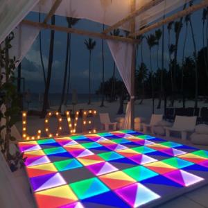Wholesale 3500k-6500K LED Disco Dance Floor Wedding RGB Illuminated Portable DJ Dance Floor from china suppliers