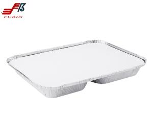 Wholesale 2 Compartments Aluminum Foil Lunch Box Take Away Multi Size from china suppliers