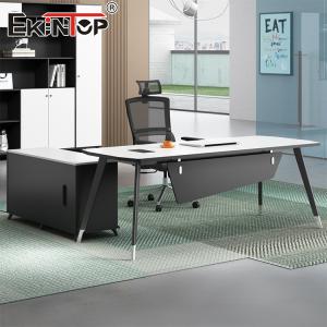 Wholesale Modern Office Furniture Business Office Desk with Side Cabinet Desk Sets from china suppliers