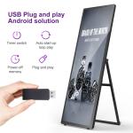 Free CMS Full Screen HD 4K Portable Digital Signage For Brand Retail Store