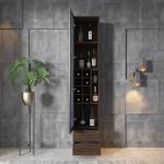 Melamine MDF Corner Bar Wine Display Cabinet Home Luxury Living Room Furniture