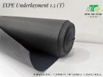 Black Floating Floor Acoustic Underlay Waffle Pattern Vinyl Flooring Underlaymen
