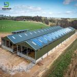 Hot Dipped Galvanized Steel Frames Prefab Chicken House Poultry Farm House Cow
