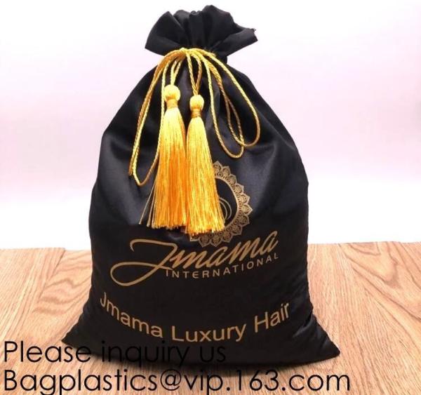 Rose Gold Printing White and Gold Silk Packaging Bags For Clothing Industry,Pink