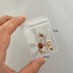Zipper PVC Packaging Bags Transparent Self Sealing for Hair Clips Hair Bands