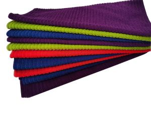 Wholesale Green All Purpose Microfiber Dish Towel Stripe Terry Cleaning Cloth from china suppliers