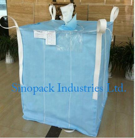 1000kg Anti static Industrial Bulk Bags CROHMIQ blue / white for storage