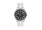 Male Solid Band Stainless Steel Automatic Watch Black Mechanical 10ATM