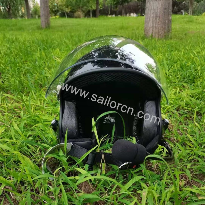 Noise cancel PPG helmet with full headset EN966 certificated Paramotor helmet China supplier