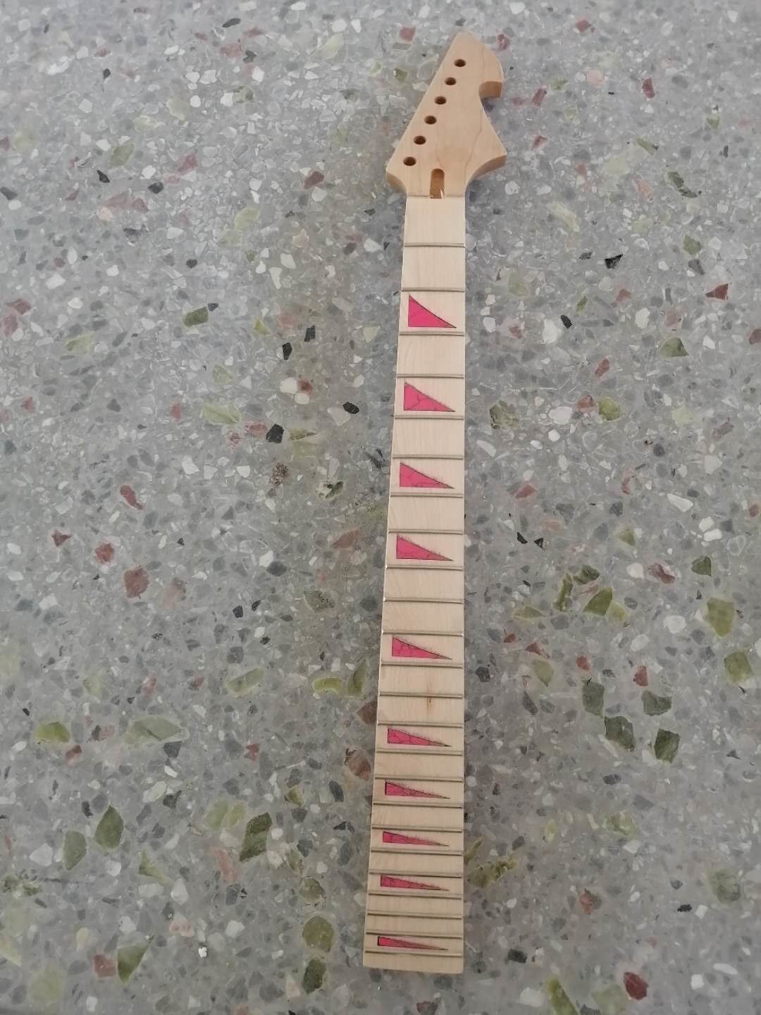 Custom Grand Paddle Guitar Headstock Unfinished Roasted Maple ST Guitar Neck Electric Acoustic Guitar Accept Kinds OEM