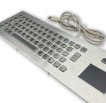 IP65 / IK07 Panel Mount Keyboard Stainless Steel Industrial Keyboard 2 Keys