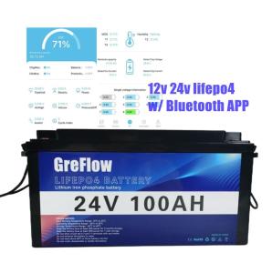 Wholesale 2560WH Lifepo4 Storage Battery Pack 24V 100Ah With Prismatic Cell from china suppliers