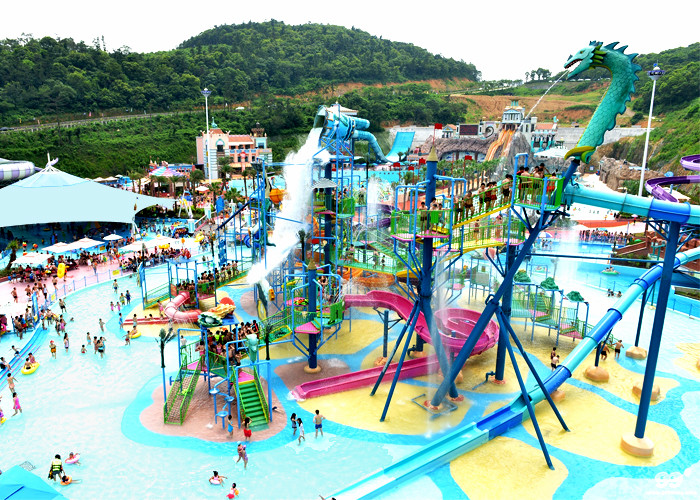 Customized Aqua Park Equipment Adults Gigantic Water House For 5-20 Visitors