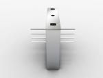 Automatic Rotary Half Height Turnstile Remote Control 304 Stainless Steel