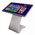 FHD Display Multi Touch Digital Signage Kiosk 55 Inch Cold Rolled Steel Housing