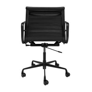 Wholesale Swivel / Backward Ribbed Leather Office Chair , Charles Style Ribbed Conference Chair from china suppliers