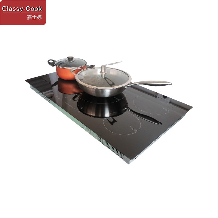 Flex Zone Half Bridge Speed Booster Surface Induction Cooktop With Rang Hood