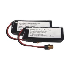 Wholesale 30C 6S1P LiPo Battery 22.2V 1800mAh Lithium Polymer Battery High C Rate from china suppliers