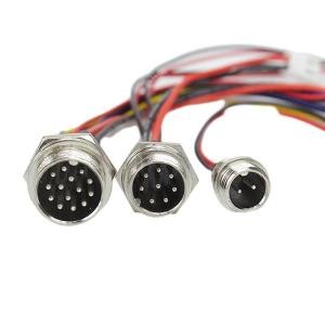Wholesale Connector M16 Waterproof Cable Assembly Male And Female Straight Front Mount Wiring Harness from china suppliers